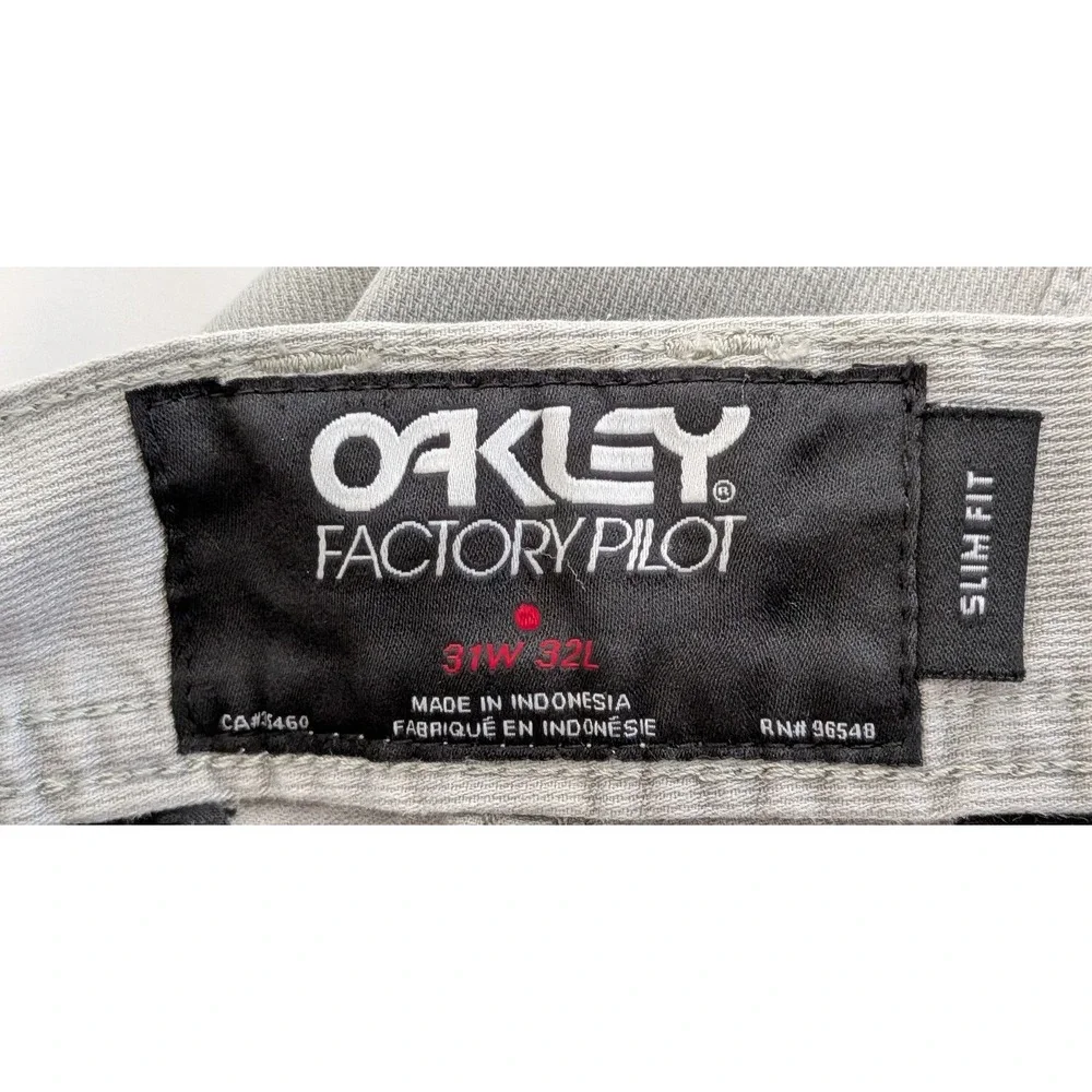 Oakley Factory Pilot Slim Fit Jogger Pants Gray Men's 31